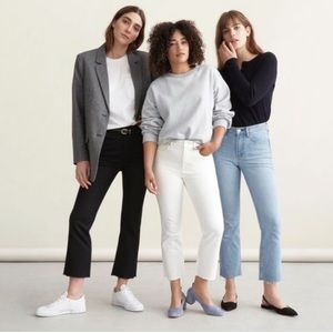 Everlane High Rise Kick Crop with Raw Hem
